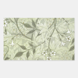 Pegatina Rectangular William Morris Jasmine Botanical