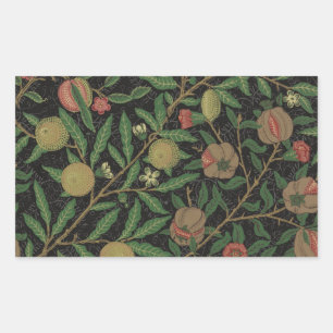 Pegatina Rectangular William Morris Pomegranate Classic Fruit