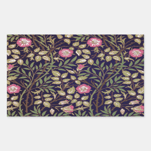 Pegatina Rectangular William Morris Sweet Briar Floral Art Nouveau