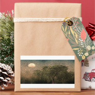 Pegatina Rectangular Willow at Sunset