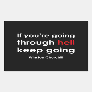 Pegatina Rectangular Winston Churchill