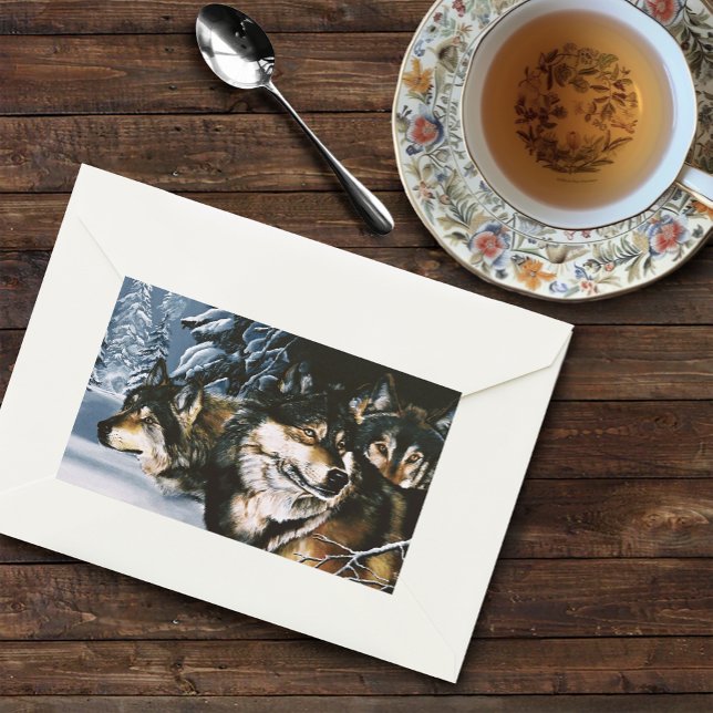 Pegatina Rectangular Wolf Pack (Subido por el creador)