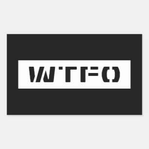 PEGATINA RECTANGULAR WTFO