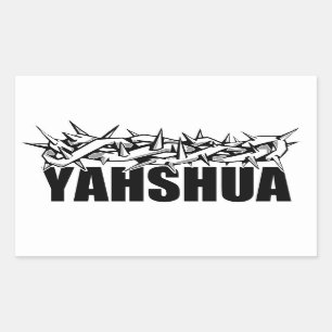 Pegatina Rectangular Yahshua