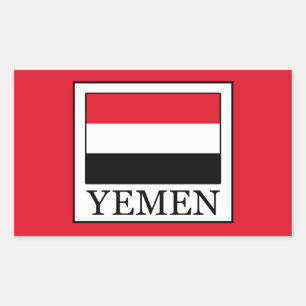 Pegatina Rectangular Yemen