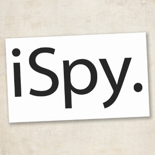 Pegatina Rectangular Yo Espío (iSpy)