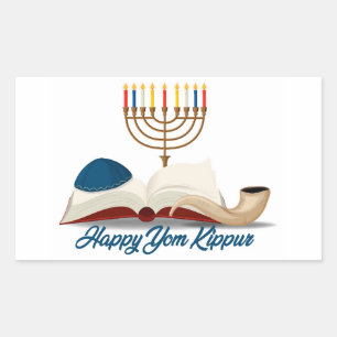 Pegatina Rectangular Yom Kippur