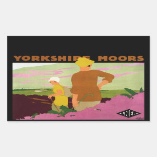 Pegatina Rectangular Yorkshire Moors