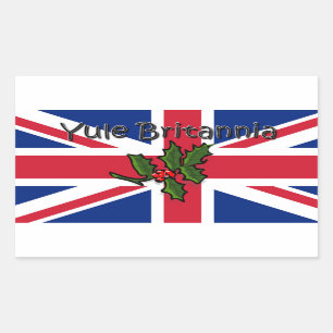 Pegatina Rectangular Yule Britannia