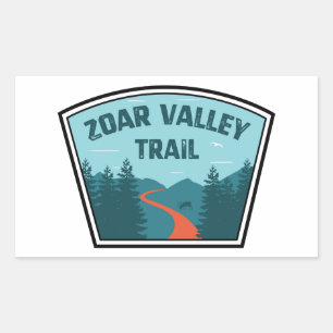 Pegatina Rectangular Zoar Valley Trail