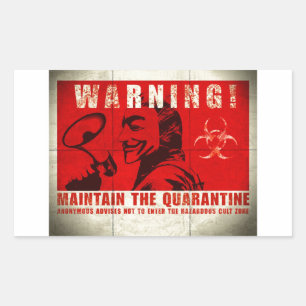 Pegatina Rectangular Zombie,signo