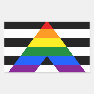 Pegatina Rectángulo de Ally Pride