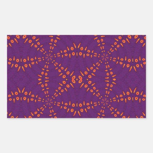 Pegatina Rectángulo de Fyre Trybe (Anverso)