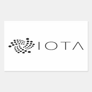 PEGATINA Rectángulo del logotipo de IOTA