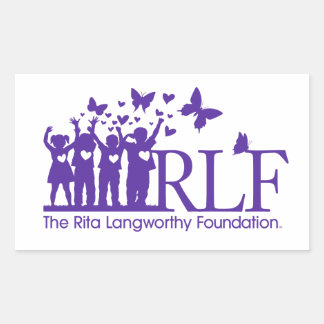 Pegatina Rectángulo del logotipo de la firma RLF,