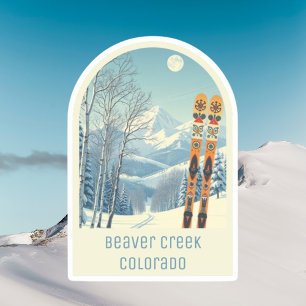 Pegatina Recuerdo de la estación de esquí Beaver Creek Colo