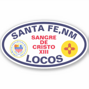 Pegatina Recuerdo de Santa Fe Nuevo México Sangre de Cristo