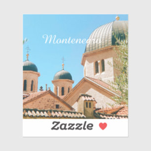 Pegatina recuerdo de viaje a Kotor, Montenegro