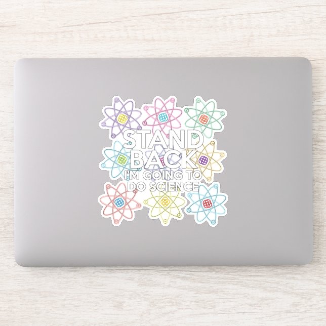 PEGATINA RECUERDO, VOY A HACER CIENCIA. (Ordenador)
