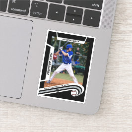 Pegatina Recuerdos de béisbol Lively Silver Black Personali