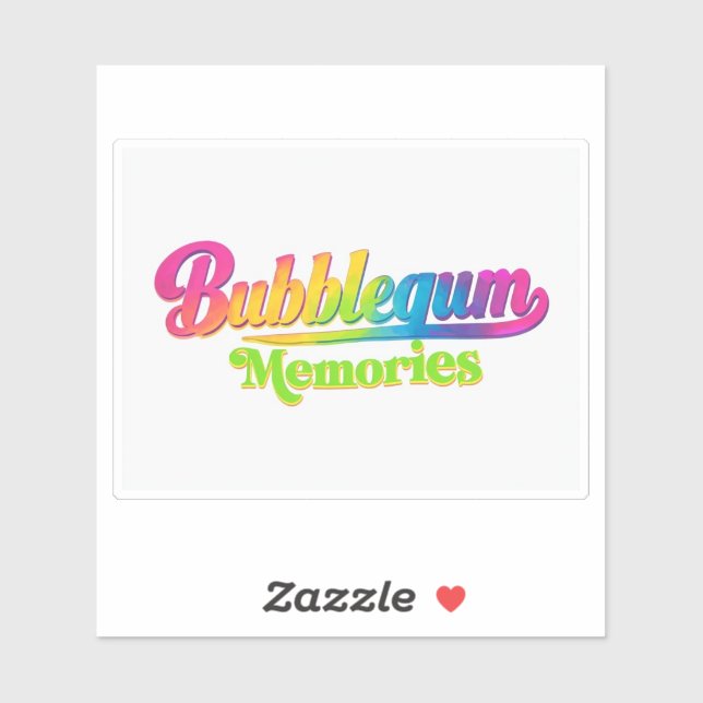 Pegatina Recuerdos de Bubblegum (Hoja)
