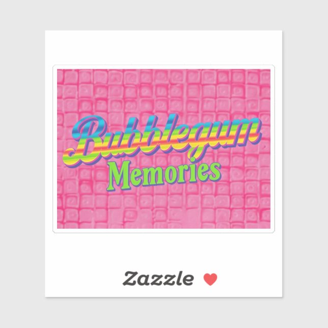 Pegatina Recuerdos de Bubblegum (Hoja)