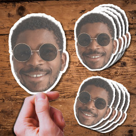 Pegatina Recuerdos de Cumpleaños con Rostro Personalizado