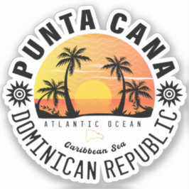 Pegatina Recuerdos de los años 60 del Punta Cana Dominican