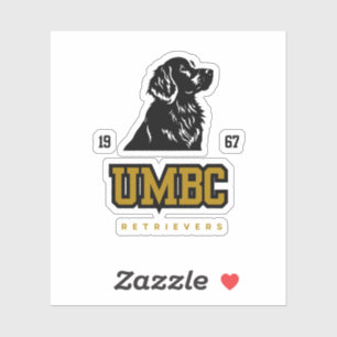 Pegatina Recuperadores de UMBC - Espíritu de béisbol univer