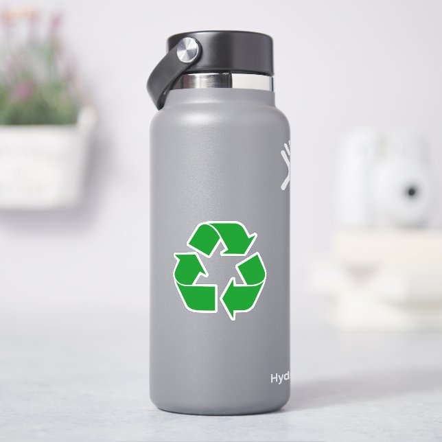 Pegatina Recycling Symbol - Green (hidrofrasco)