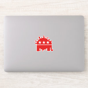 Pegatina Red Coronavirus Elephant 2020