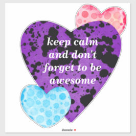 Pegatina Red heart vibrant red love