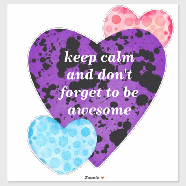 Pegatina Red heart vibrant red love (Hoja)