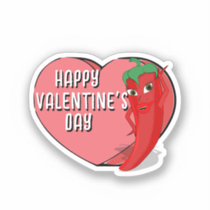 Pegatina Red Hot Pepper Diva Valentines