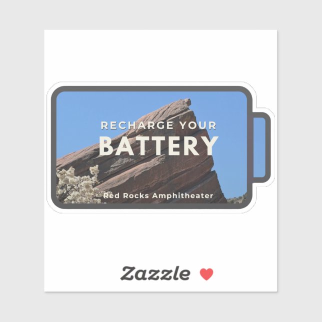 Pegatina Red Rocks Recharge Sticker (Hoja)