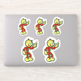 Pegatina Reddy Kilowatt 5 hacia arriba
