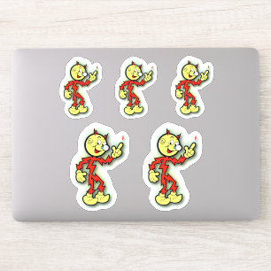 Pegatina Reddy Kilowatt 5 hacia arriba
