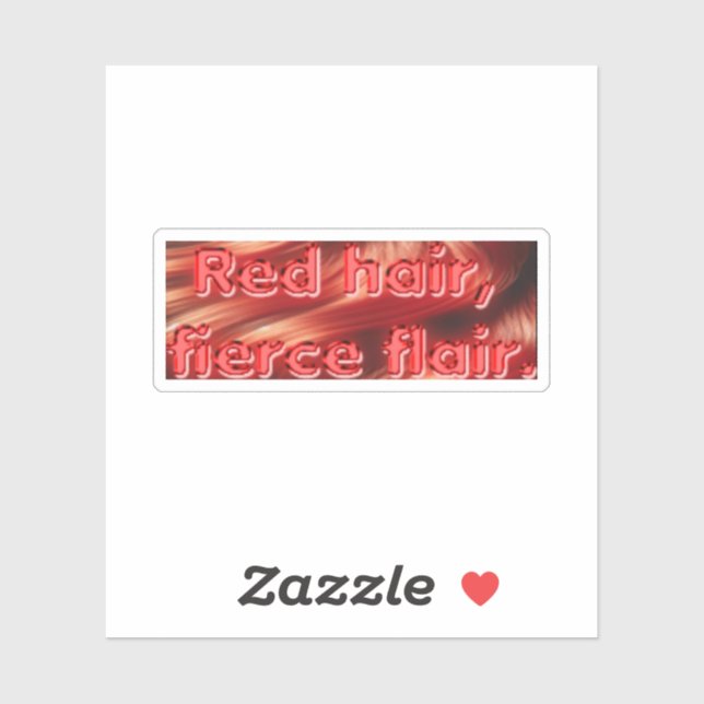 Pegatina Redhead 2 (Hoja)