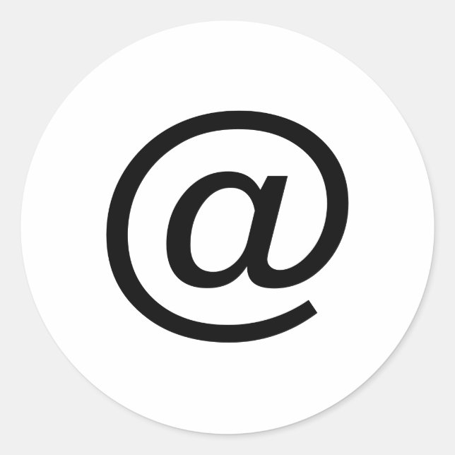 PEGATINA REDONDA @ (Anverso)