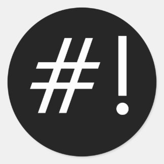 PEGATINA REDONDA ¡#!