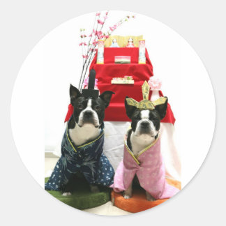 PEGATINA REDONDA ひな祭り