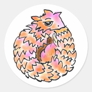 PEGATINA REDONDA アルマジロトカゲちゃん ラウンドシール