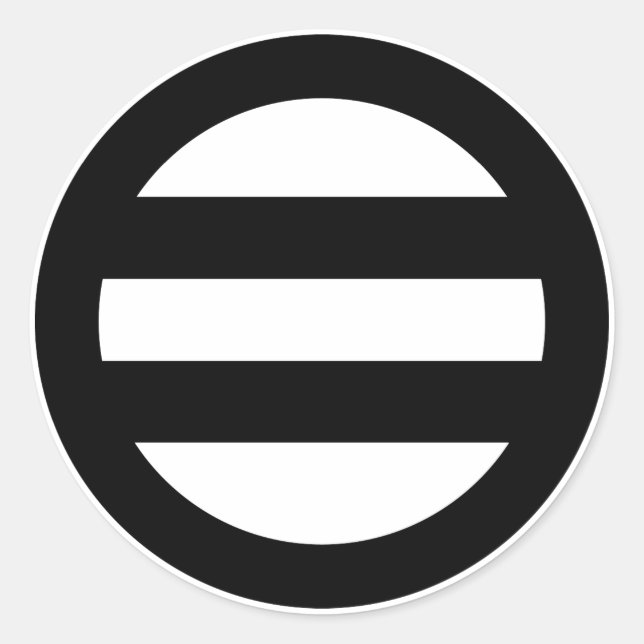 PEGATINA REDONDA 丸に二つ引き (Anverso)