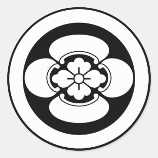 PEGATINA REDONDA 丸に木瓜