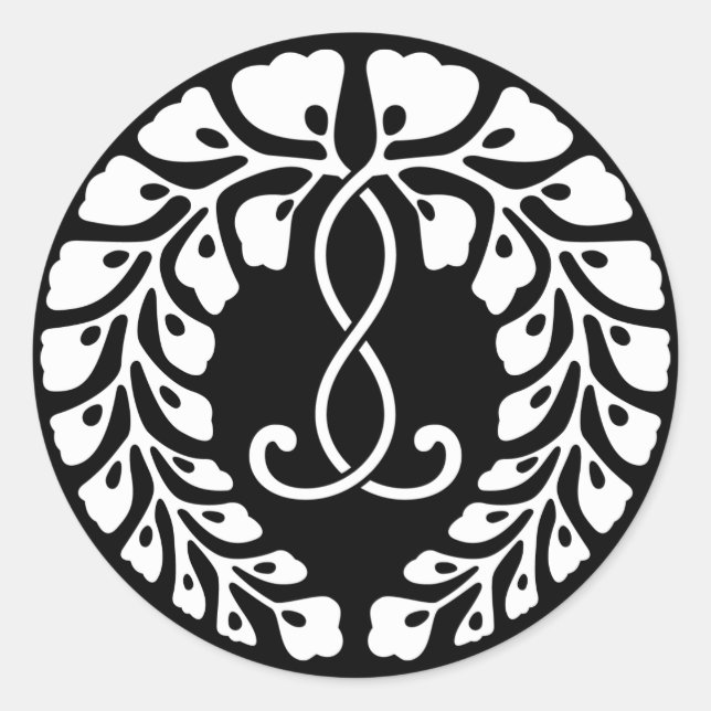 PEGATINA REDONDA 九 条 藤 (Anverso)