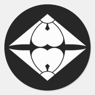 PEGATINA REDONDA 割り剣酢漿草菱