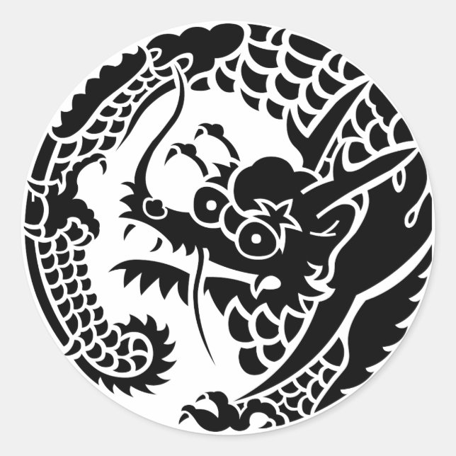 PEGATINA REDONDA 日蓮宗龍の丸 (Anverso)