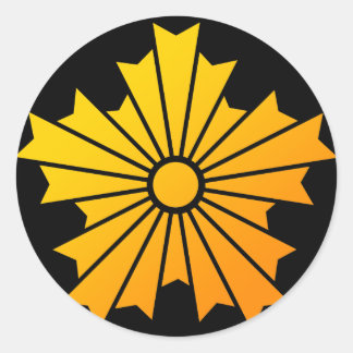 PEGATINA REDONDA 旭日章