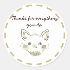 PEGATINA REDONDA 春を感じるネザーランドドワーフうさぎ