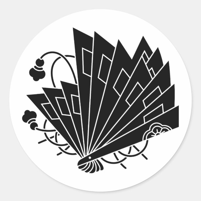 PEGATINA REDONDA 檜扇蝶 (Anverso)